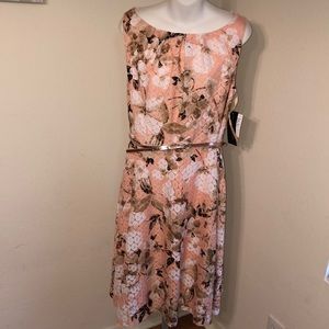 Peach blossom beautiful dress